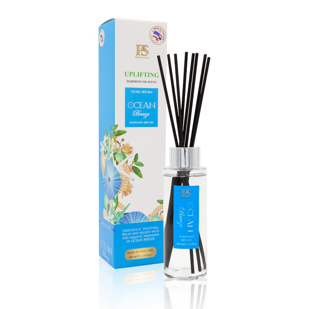 ก้านไม้หอมปรับอากาศ PHRUKSA SPA  ขนาด 100 มล.  กลิ่นโอเชี่ยน บรีซ_0